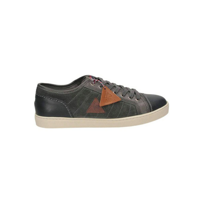 Le Coq Sportif Perpignan Lo Suede Noir - Chaussures Baskets Basses Homme